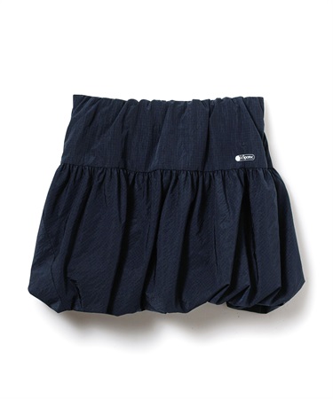 リップストップナイロンバルーンミニスカート(ネイビー-F)