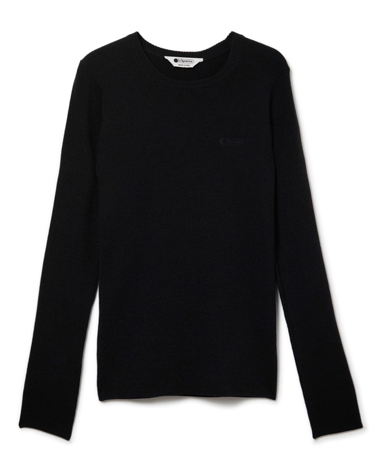 リブニットプルオーバー