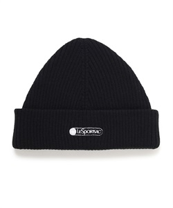 LeSportsac ニットキャップ(ブラック-F)
