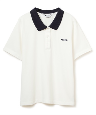 LeSportsac バイカラーポロシャツ(ホワイト-S)
