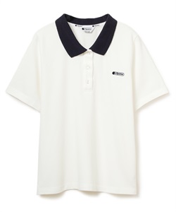 LeSportsac バイカラーポロシャツ(ホワイト-S)