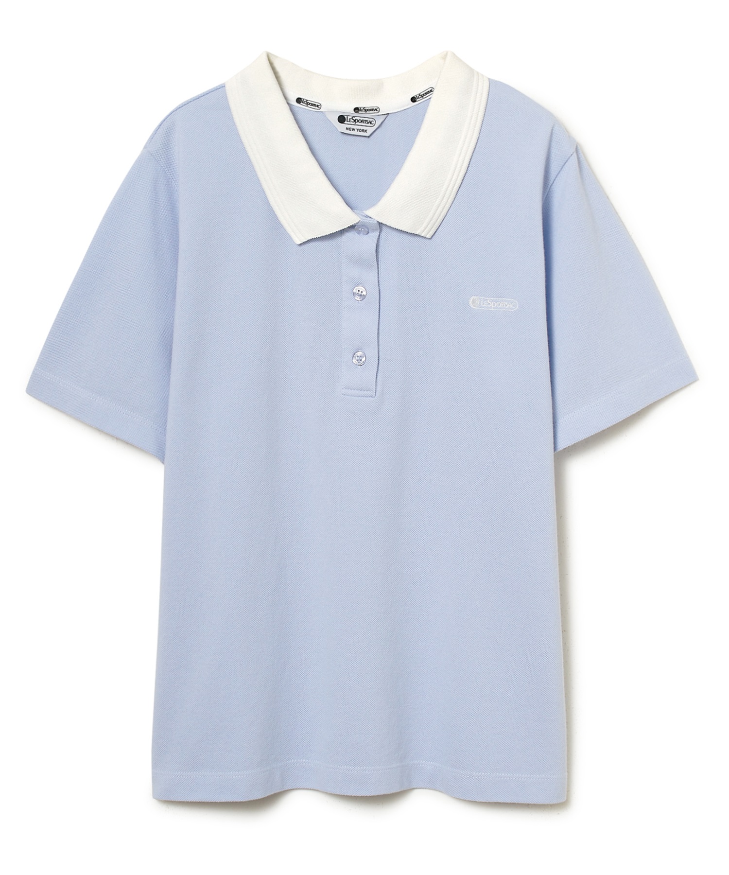 LeSportsac バイカラーポロシャツ(サックス-S)