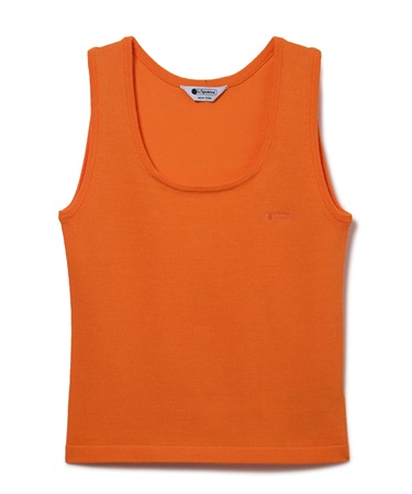 ニットタンクトップ(オレンジ-F)