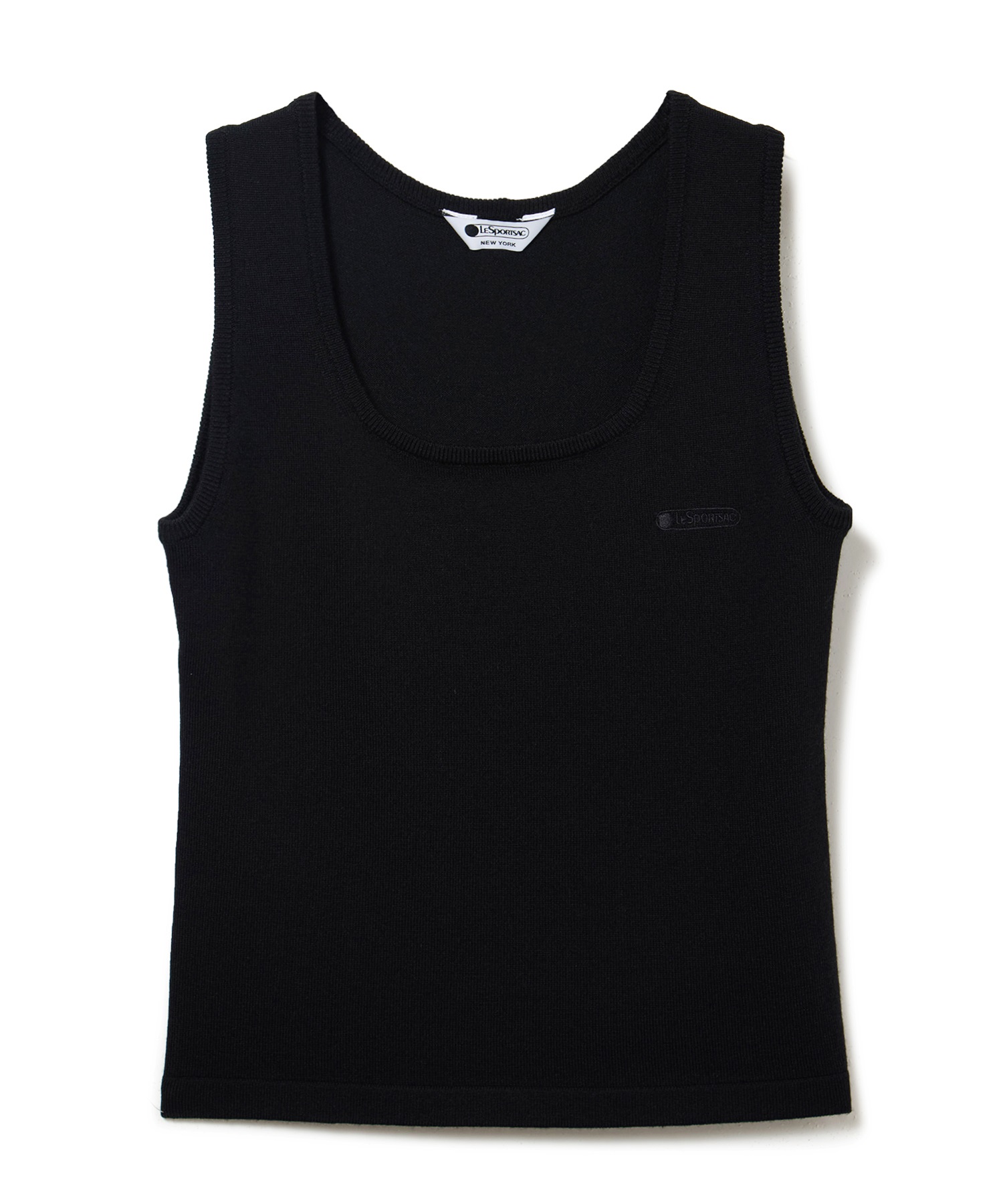 ニットタンクトップ(ブラック-F)