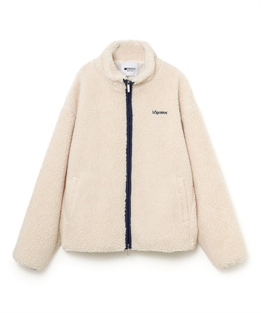 ボアブルゾン(アイボリー-S)