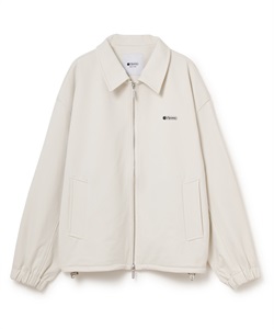 ジップアップブルゾン(ホワイト-S)
