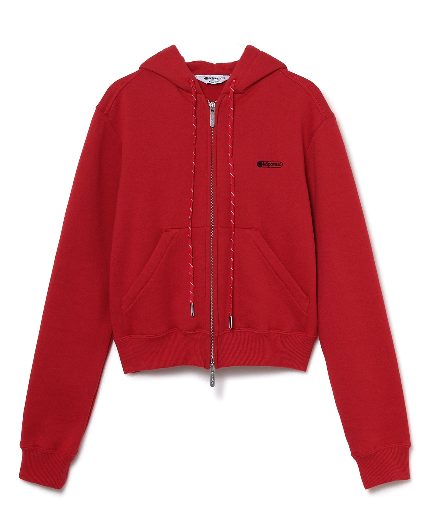 スウェットジップフーディー(レッド-S)