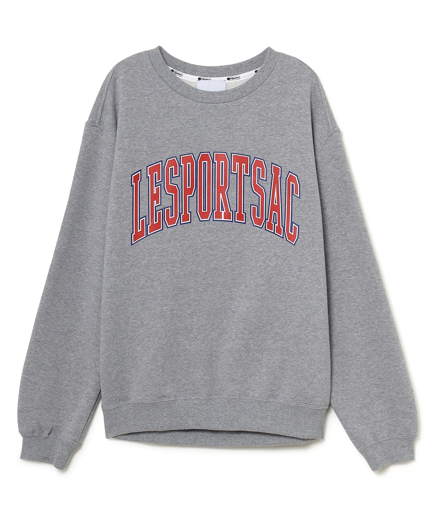 プリントスウェットプルオーバー(グレー-F)