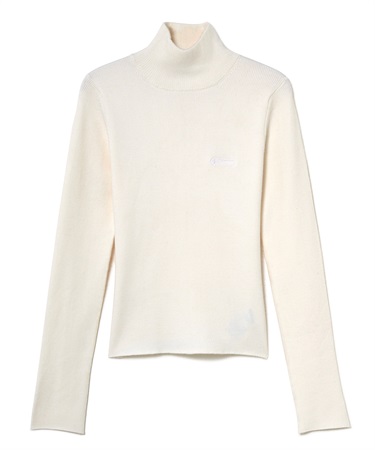 ハイネックニットプルオーバー