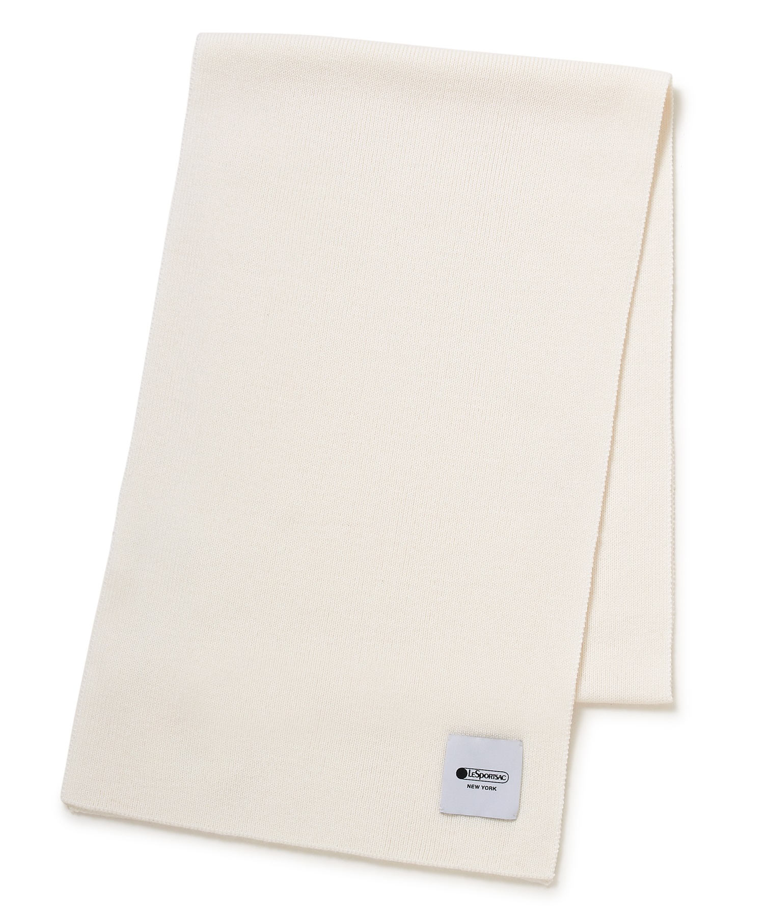 LeSportsac ニットマフラー(ホワイト-F)