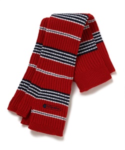 LeSportsac ボーダーニットグローブ(レッド-F)