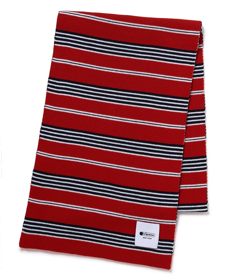 LeSportsac ボーダーニットマフラー