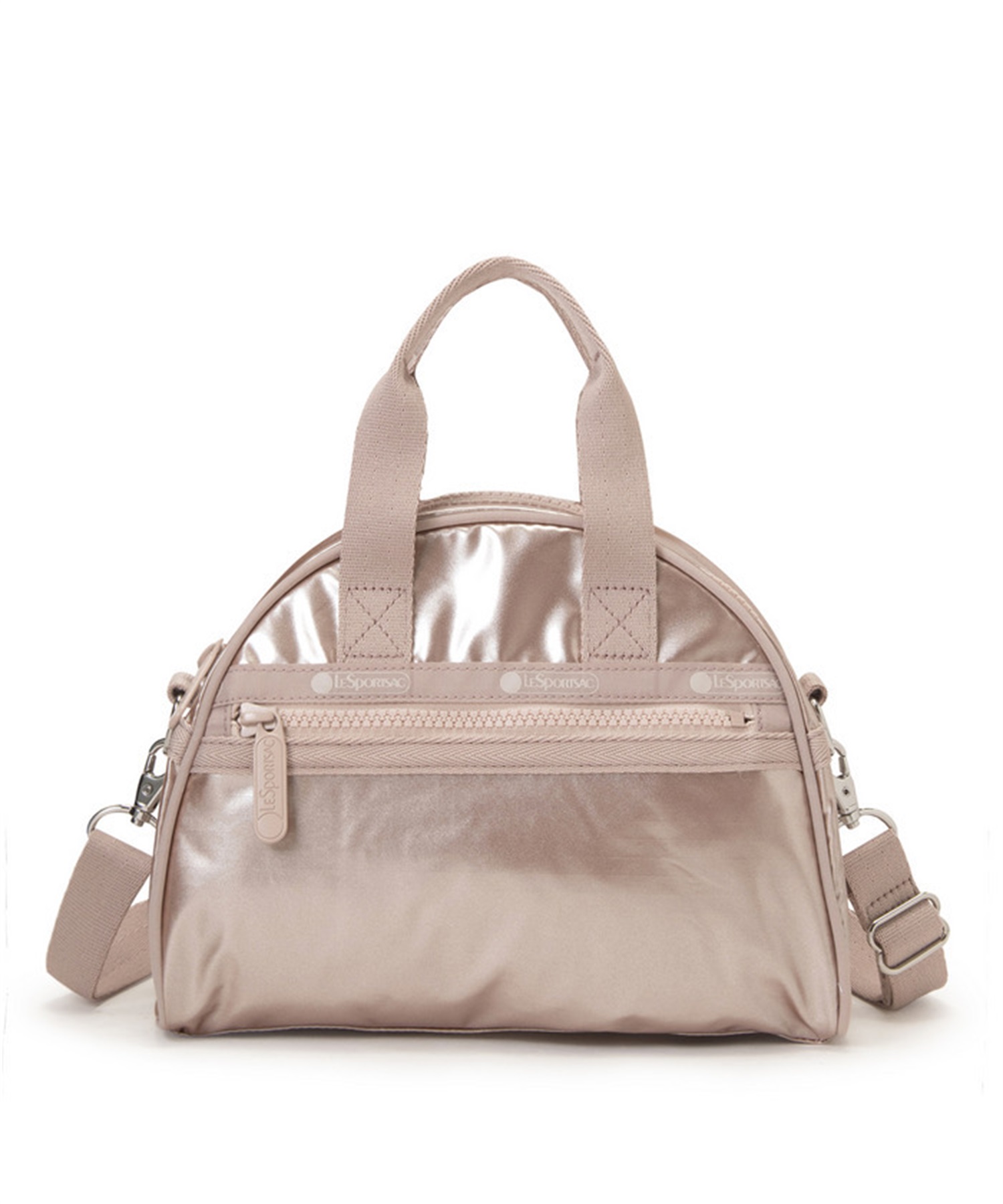 ROUND SM SATCHEL(ローズゴールドシャイン-フリー)