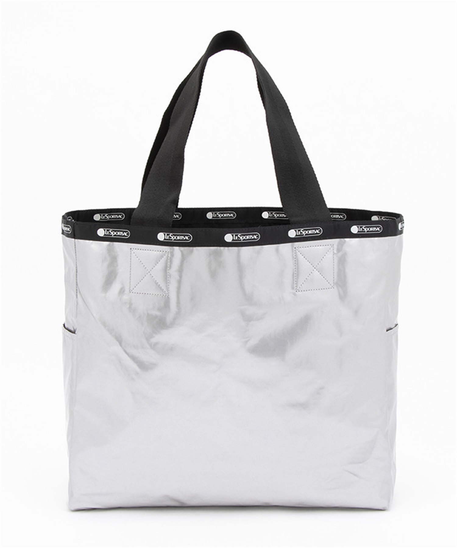 【LeSportsac for ADAM ET ROPE】LG REVERSIBLE TOTE(アダムブラック/シルバー３-フリー)