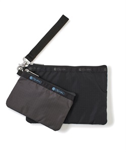 【LeSportsac × United Arrows green label relaxing】WRISTLET 2POUCH SET(サンダー/ブラックUA-フリー)