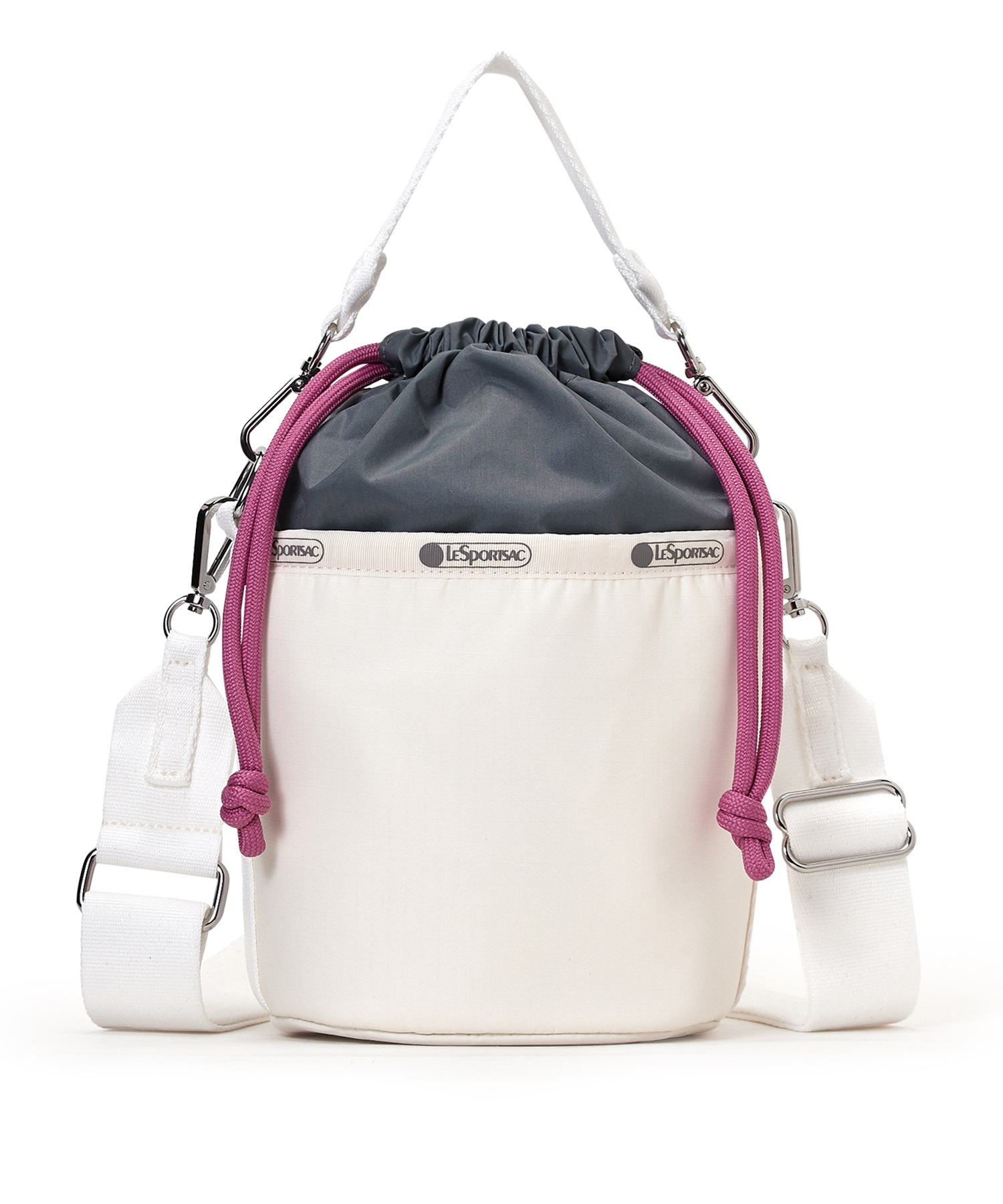 SM DRAWSTRING BUCKET (メレンゲグレー/ベリーコード-フリー)