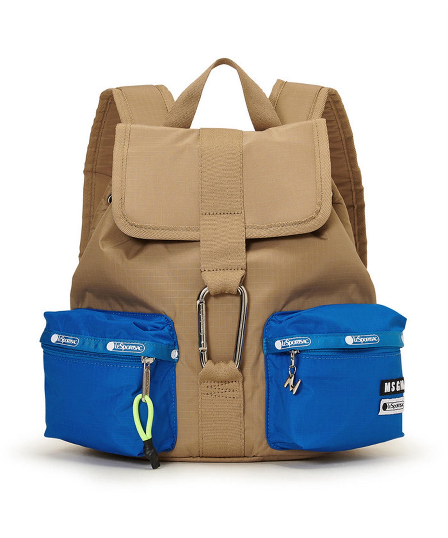 【LeSportsac×MSGM】MSGM VOYAGER BACKPACK (ボヤージャーカーキ/ブルー-フリー)