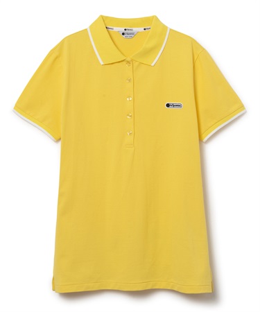 スリムフィットポロシャツ(イエロー-S)