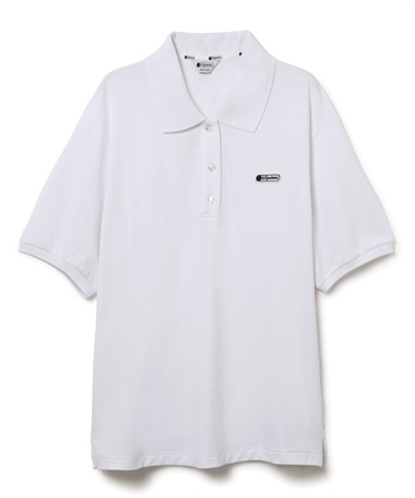 リラックスフィットポロシャツ(ホワイト-S)