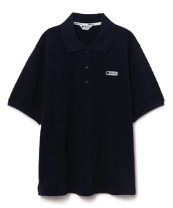 リラックスフィットポロシャツ(ネイビー-S)