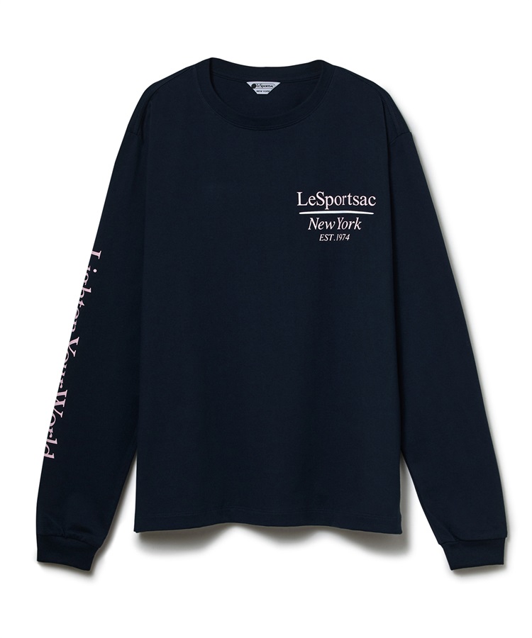 プリントロングスリーブプルオーバー