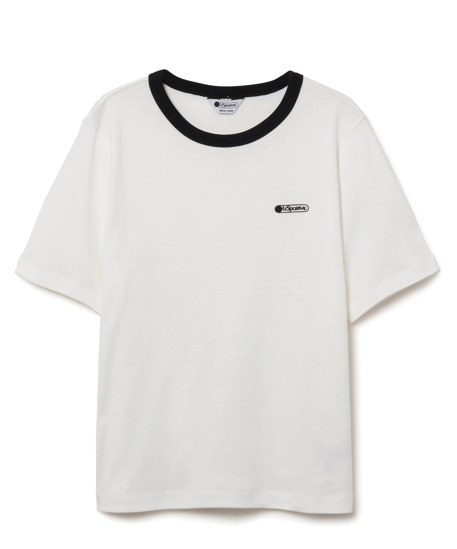 クルーネックプルオーバー(ホワイト-S)