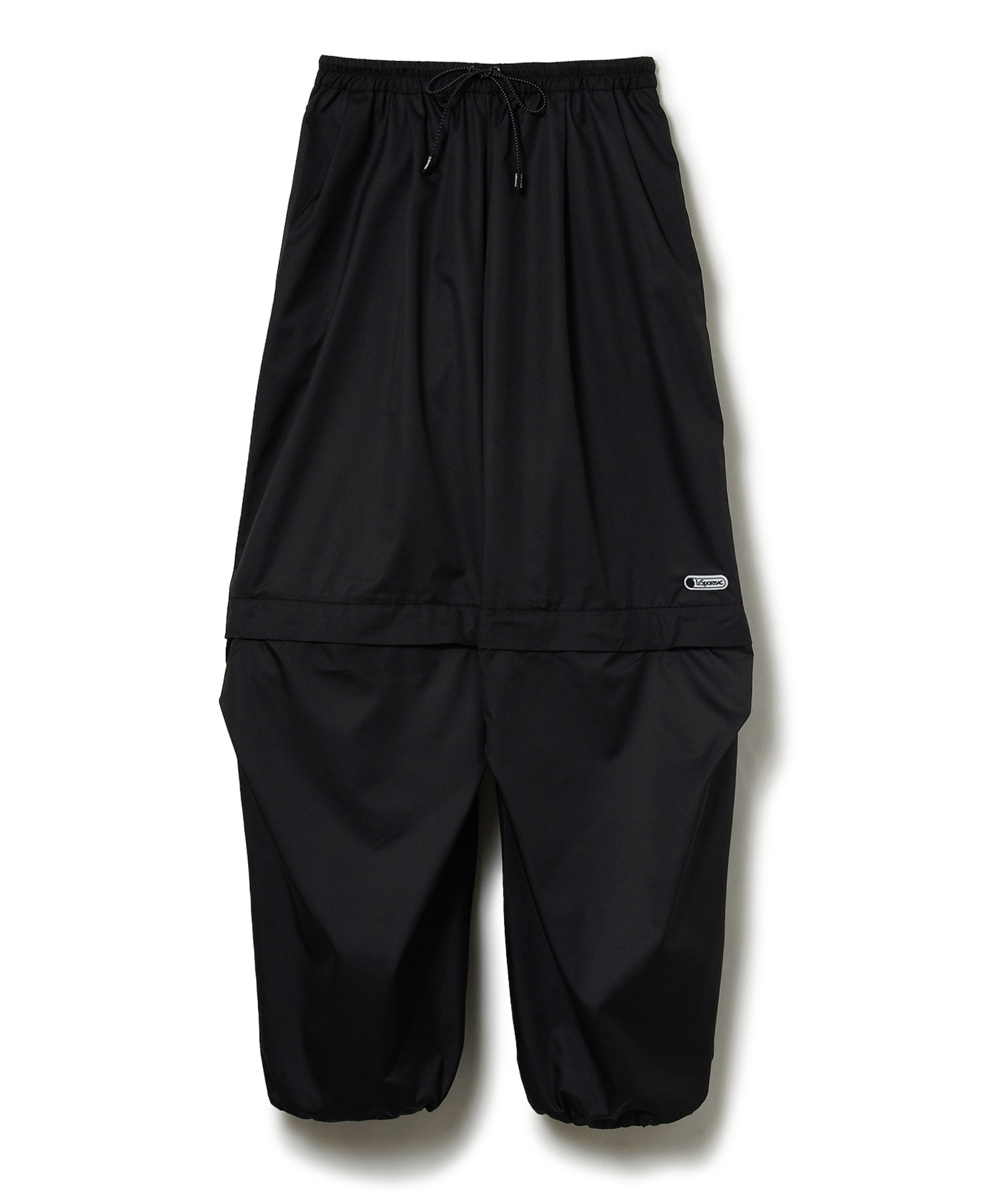 リップストップナイロンポケッタブルパンツ(ブラック-S)