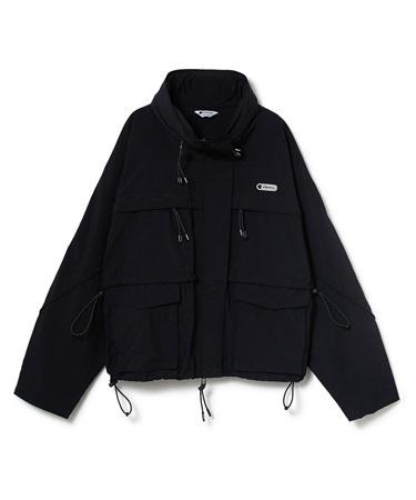 メモリータフタブルゾン(ブラック-S)