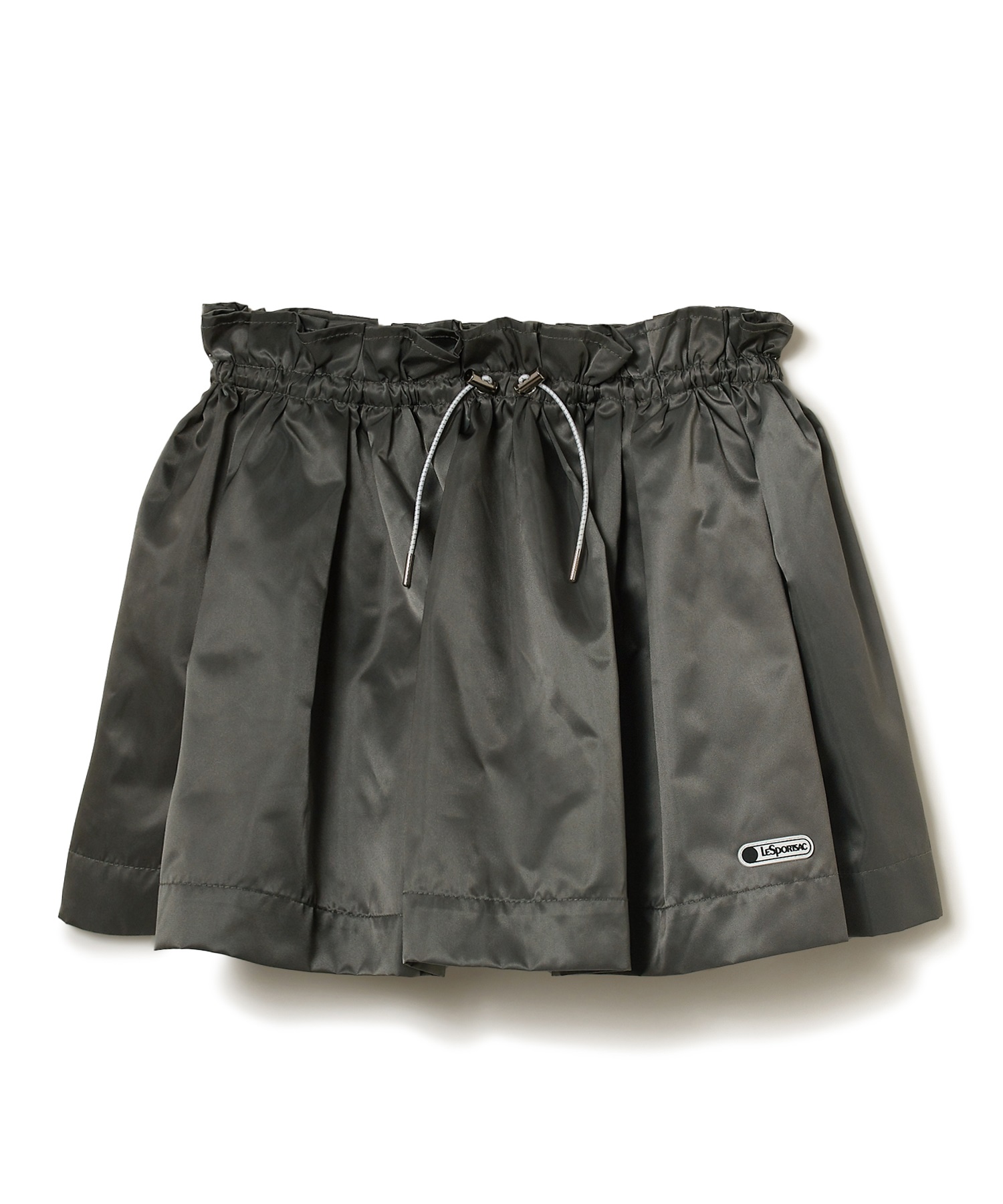 ナイロンミニスカート(カーキ-F)