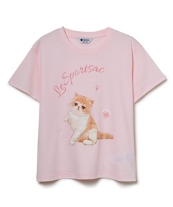 サクラキャッツTシャツ(ピンク-S)
