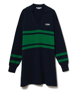 ボーダーニットワンピース(ネイビー-F)