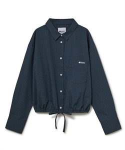 クロップドドローストリングシャツ