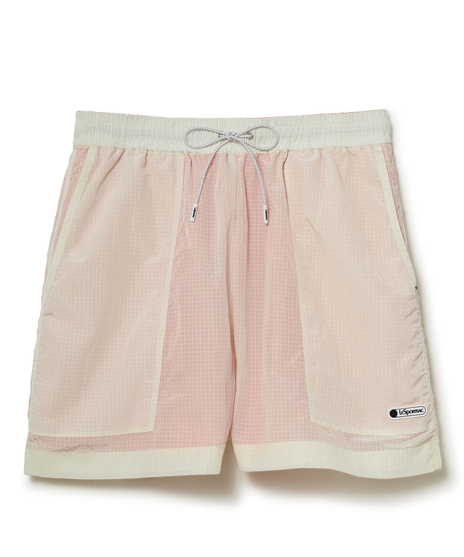 リップストップナイロンリバーシブルショートパンツ(アイボリー-S)