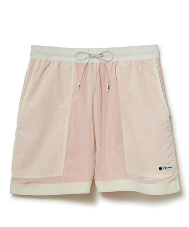 リップストップナイロンリバーシブルショートパンツ(アイボリー-S)