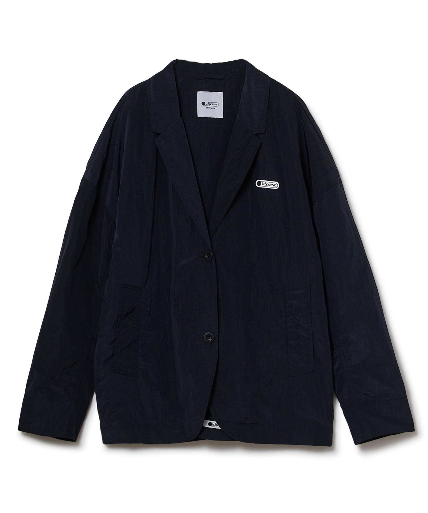 リップストップナイロンジャケット(ネイビー-S)