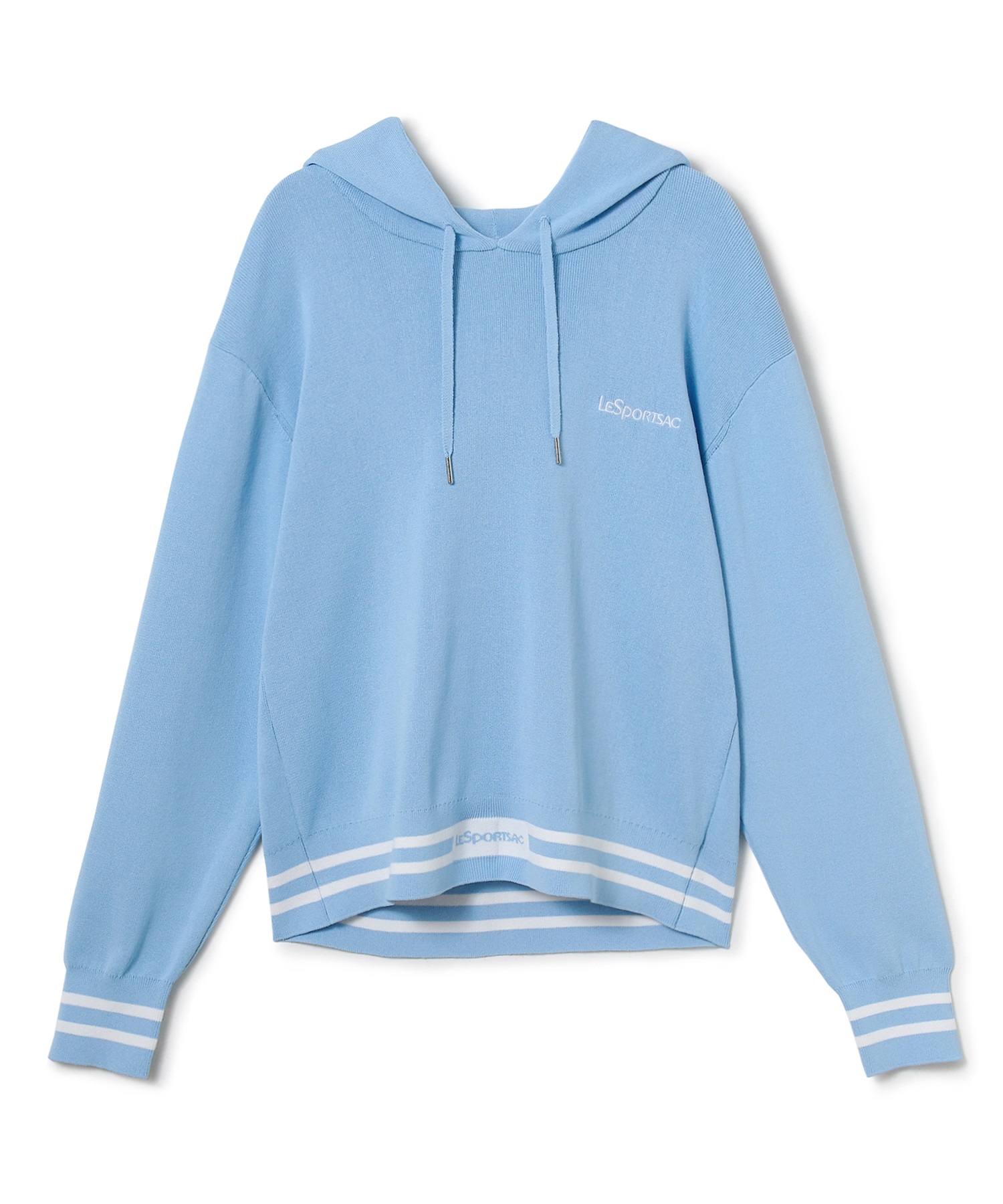 ニットフーディー(ブルー-F)