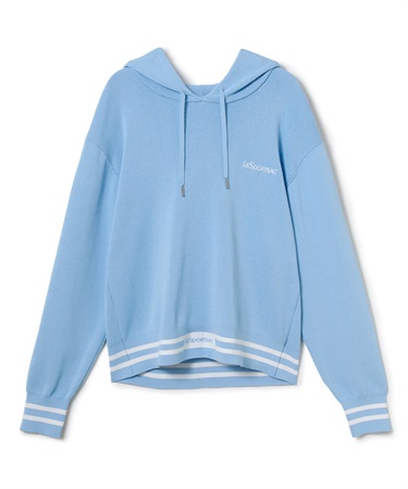 ニットフーディー(ブルー-F)