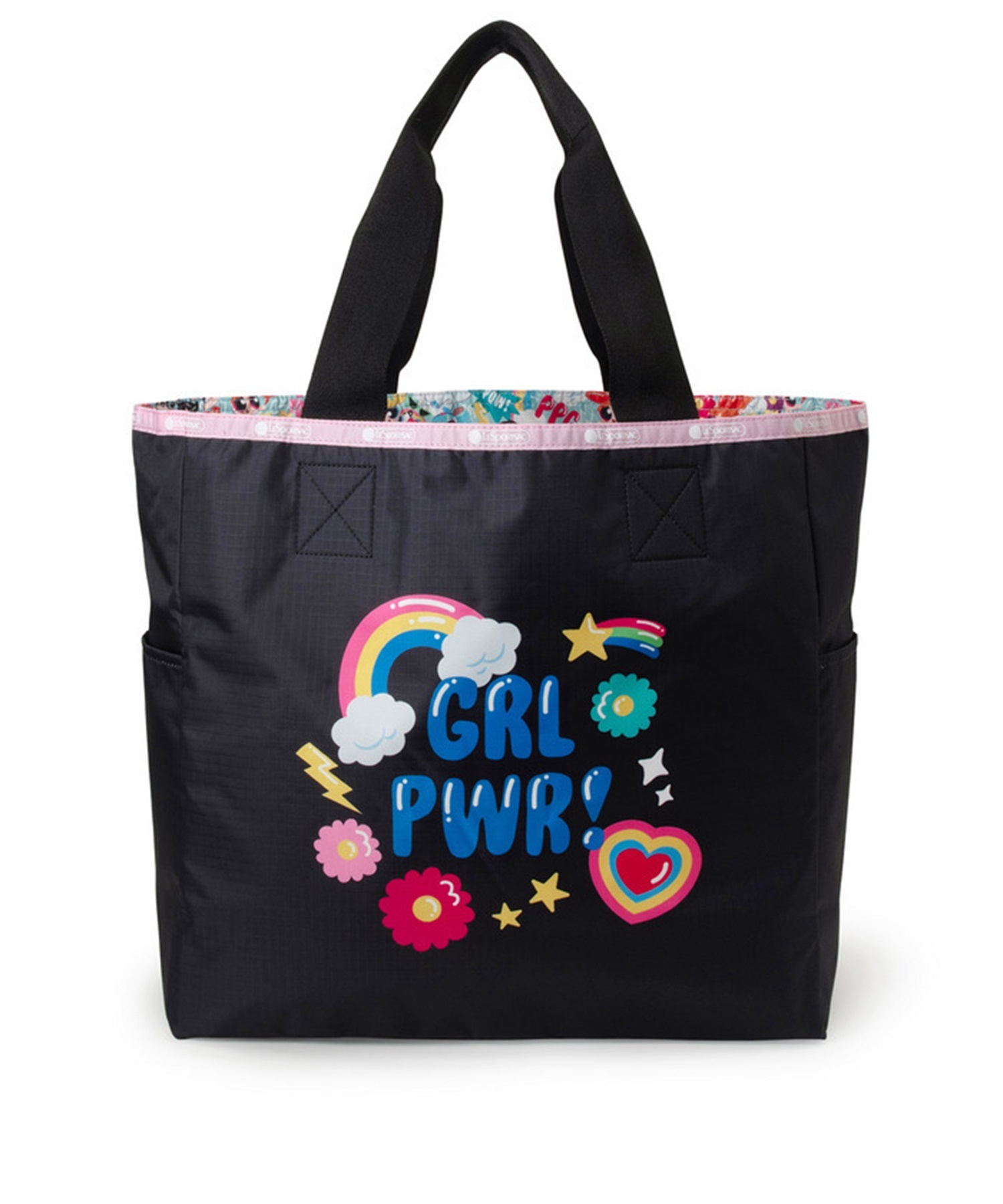 【The Powerpuff Girls×LeSportsac】LG REVERSIBLE TOTE(パワーパフ ガールズガールズパワートート-フリー)