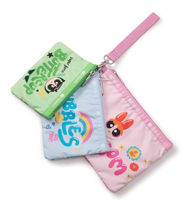【The Powerpuff Girls×LeSportsac】WRISTLET POUCH SET