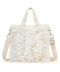 RUFFLE MINI N/S TOTE(メレンゲレースラッフル-フリー)