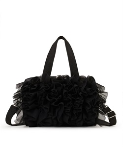 RUFFLE EVERYDAY SM SATCHEL(ブラックレースラッフル-フリー)