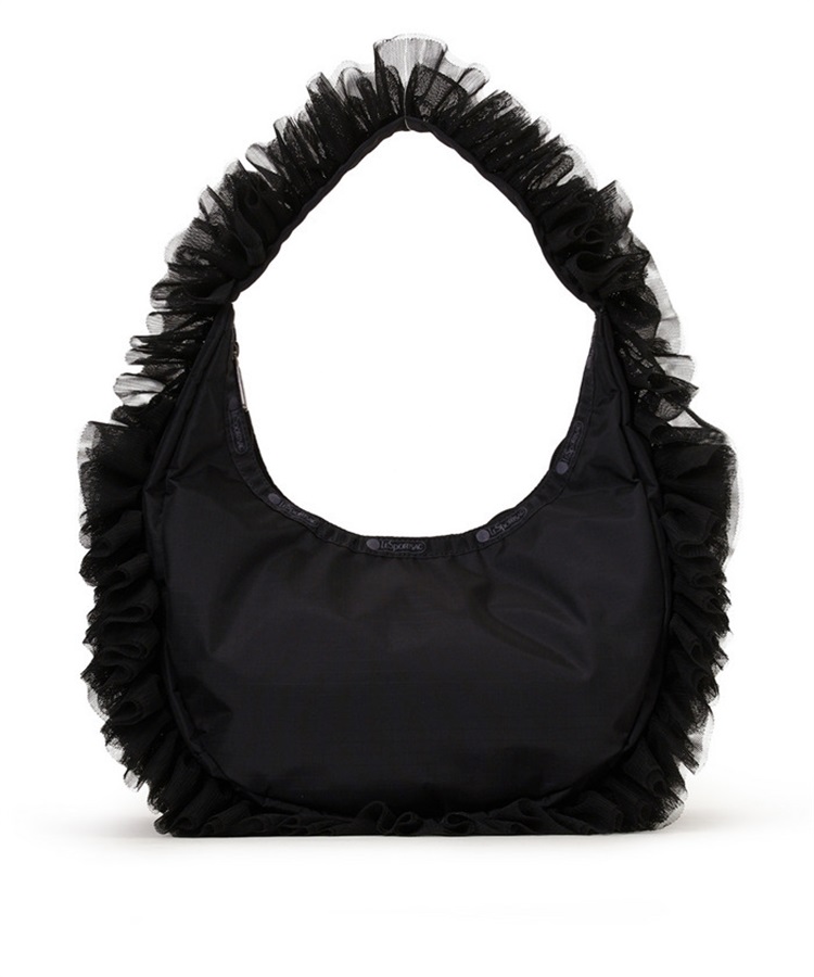 RUFFLE ZIP HOBO