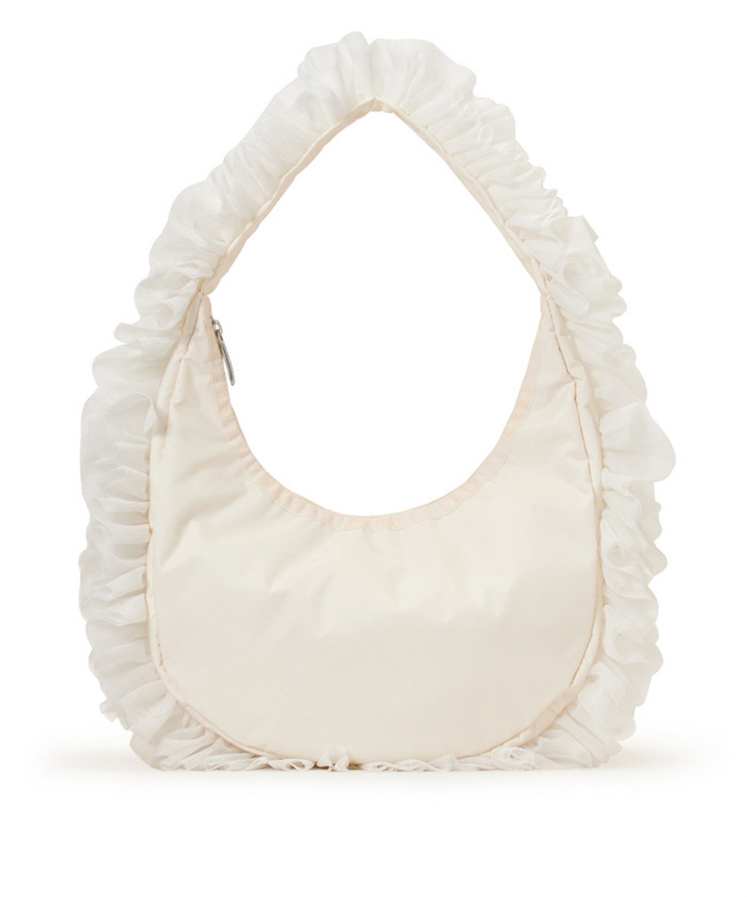 RUFFLE ZIP HOBO(メレンゲレースラッフル-フリー)