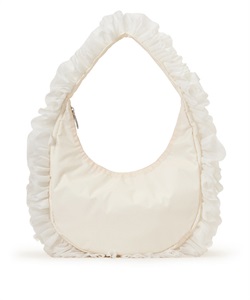RUFFLE ZIP HOBO(メレンゲレースラッフル-フリー)