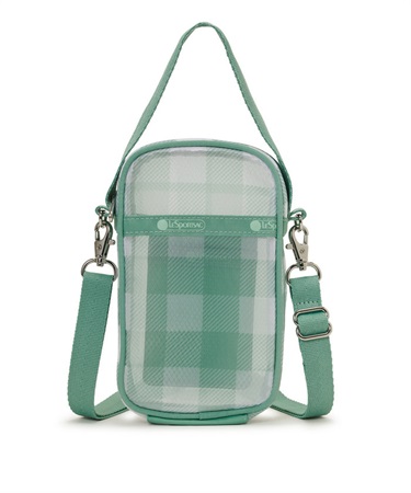 SHEER MINI PHONE CRSSBDY(グリーンフィールドギンガムシアー-フリー)