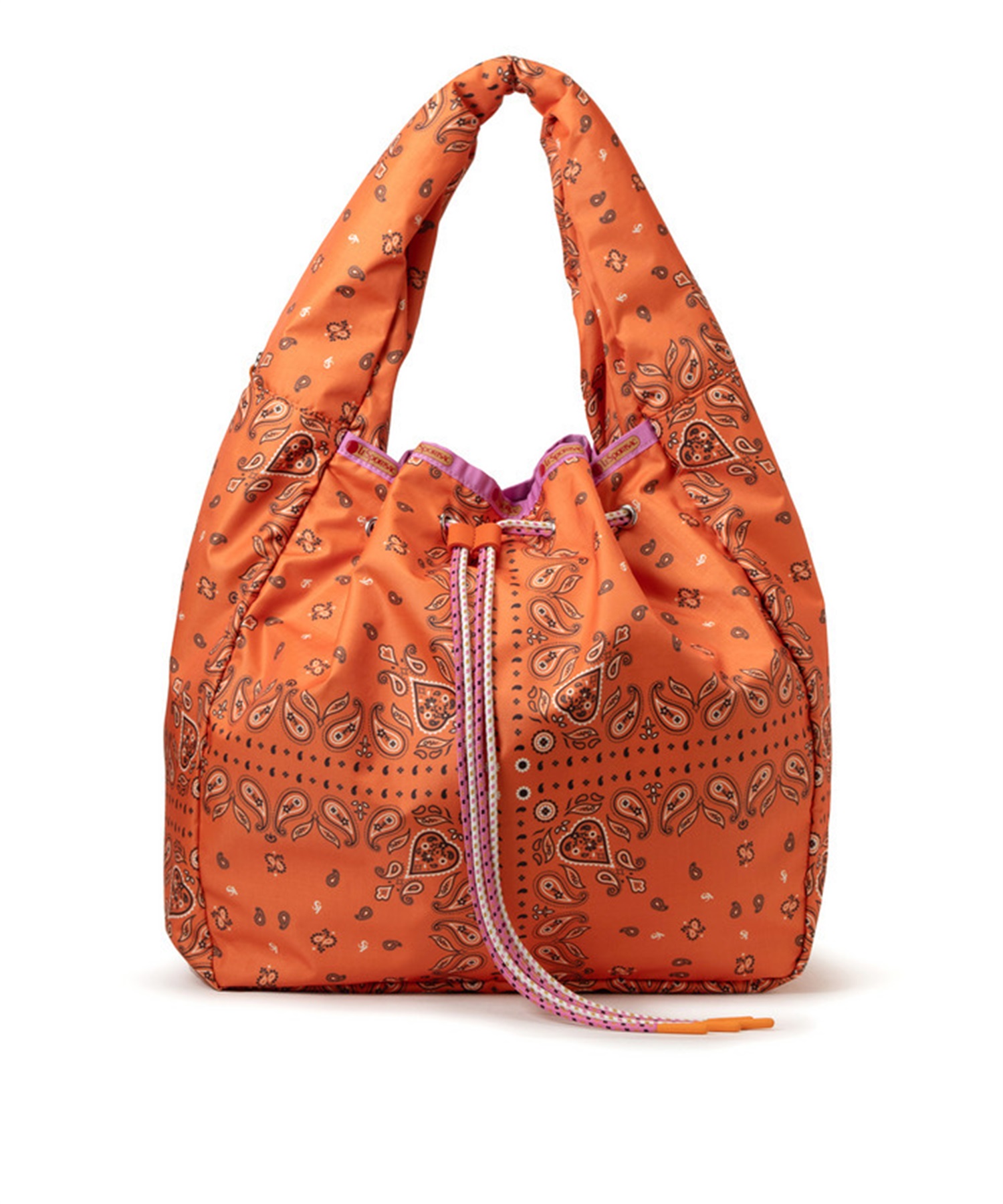 【LeSportsac Atelier】DBL DRAWST MARCHE BAG(サンセットバンダナ-フリー)