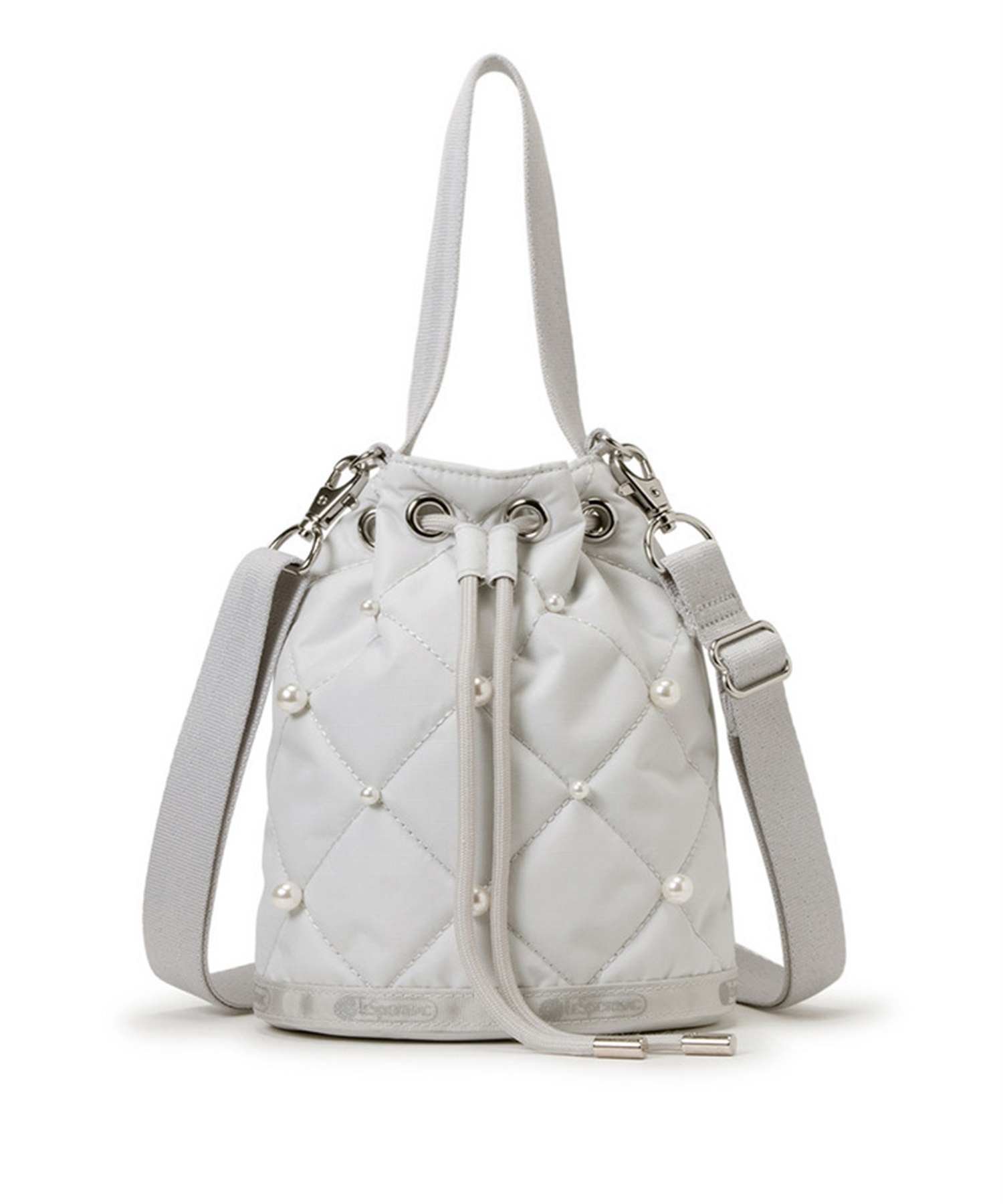 DRAWST BUCKET W PEARLS(ミストグレーパール-フリー)