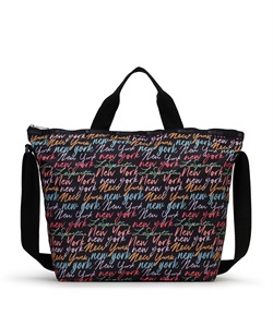 DELUXE EASY CARRY TOTE(NYCスクリプトブラック-フリー)