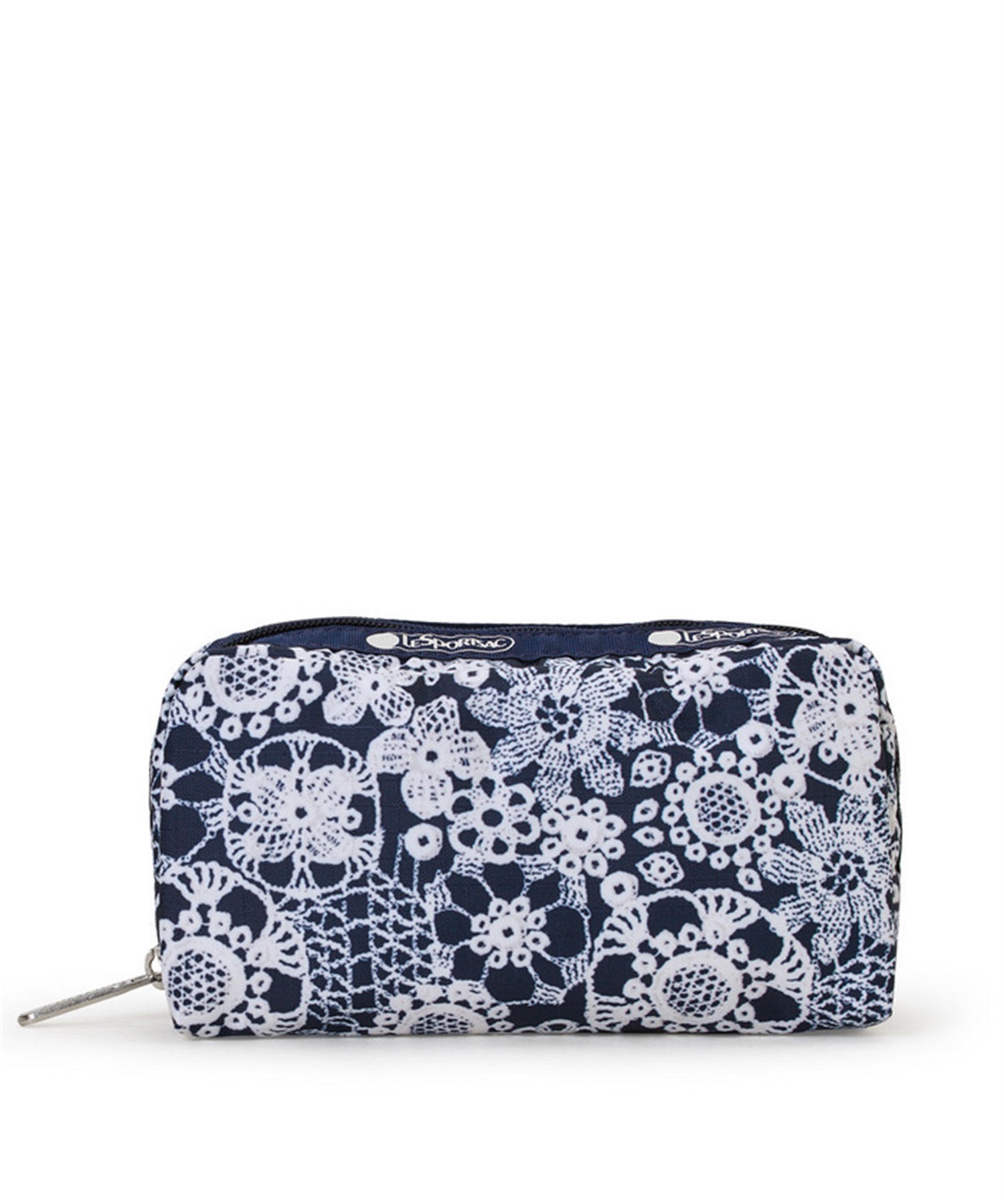 RECTANGULAR COSMETIC(フローラルレースネイビー-フリー)