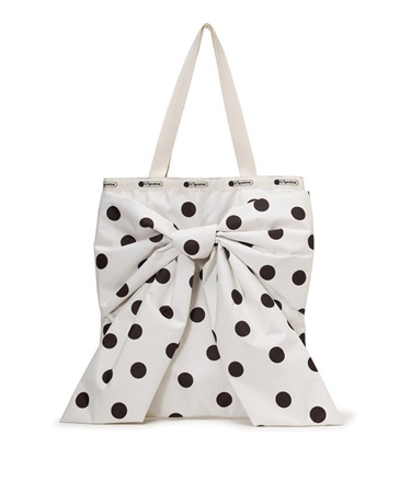 【LeSportsac×SNIDEL】LG BOW EMERALD TOTE(ノワールポルカドットスナイデル-フリー)